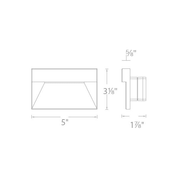 WAC Lighting - WL-LED140F-C-BK - Step And Wall Light 277V 3000K Black on Aluminum