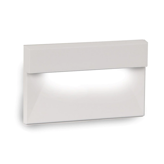 WAC WL-LED140 Step And Wall Light Amber 120V White on Aluminum WL-LED140-AM-WT