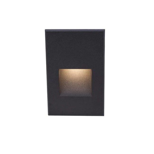 WAC Lighting - WL-LED200-AM-BK - Step And Wall Light Amber 120V Black on Aluminum
