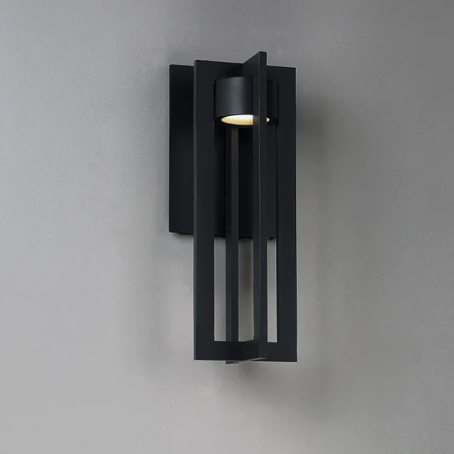 WAC Lighting - WS-W48625-BK - 25" Chamber Outdoor Wall Sconce 3000K  Black