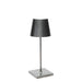 Zafferano LD0320AN4 Poldina Pro Mini Table Lamp Antique Nickel metallic finish