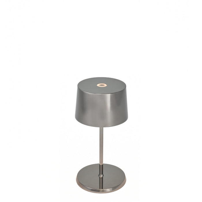 Zafferano LD0860AN4 Olivia Pro Mini Table Lamp Antique Nickel finish