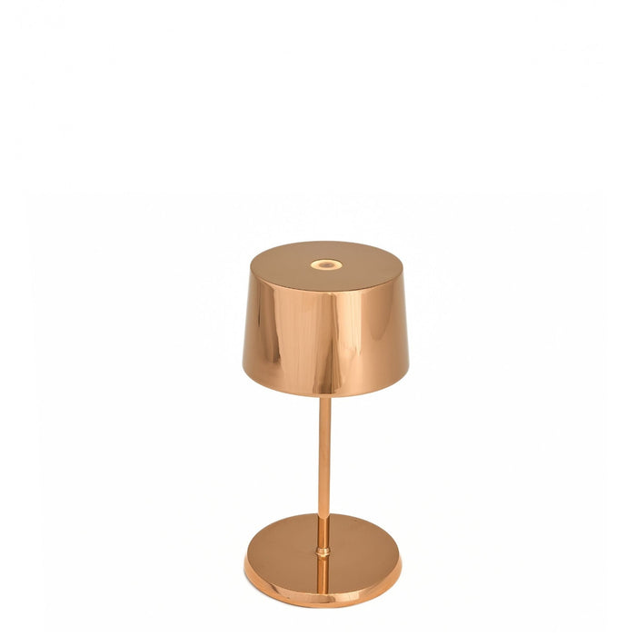 Zafferano LD0860E4 Olivia Pro Mini Table Lamp Rose Gold finish