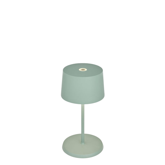 Zafferano LD0860G4 Olivia Pro Mini Table Lamp Sage finish