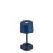 Zafferano LD0860Y4 Olivia Pro Mini Table Lamp Steel Blue finish