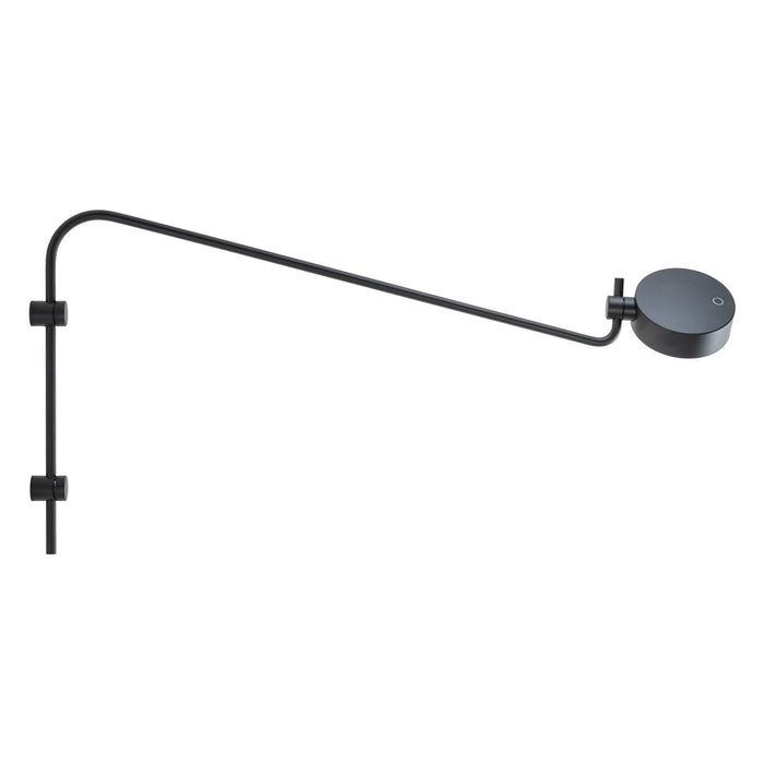 Zafferano LD1151N3 Super O Wall Lamp Black rotating magnetic light module