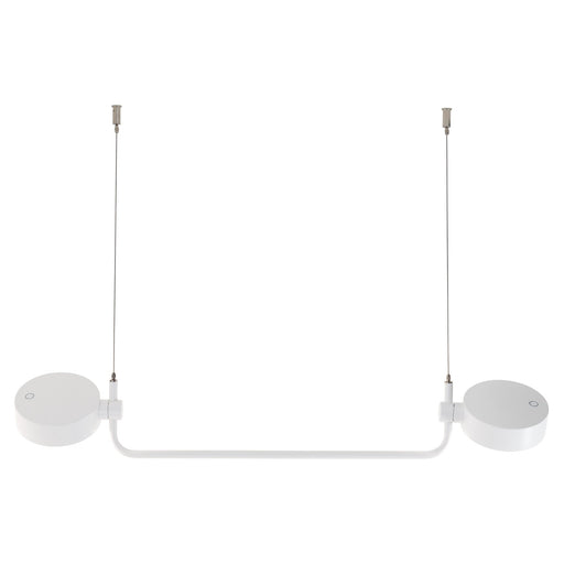 Zafferano LD1153B3 Super O Hanging Lamp White rotating magnetic LED module