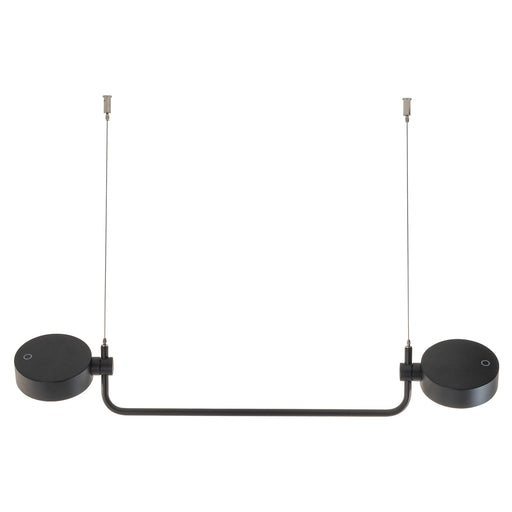 Zafferano LD1153N3 Super O Hanging Lamp Black rotating magnetic LED module