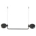 Zafferano LD1153N3 Super O Hanging Lamp Black rotating magnetic LED module