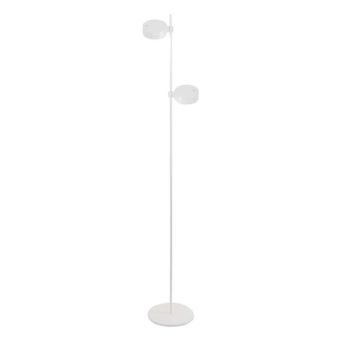 Zafferano LD1155B3 Super O Floor Lamp White 2-light rotating magnetic LED modules