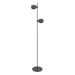 Zafferano LD1155N3 Super O Floor Lamp Black 2-light rotating magnetic LED modules