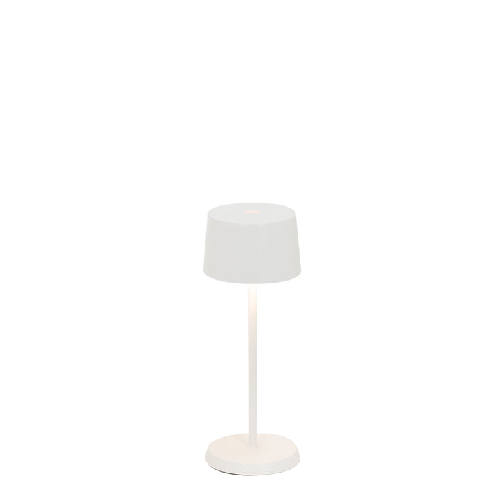 Zafferano LD1840B3 Olivia Pro Micro Table Lamp White finish