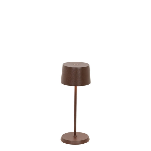 Zafferano LD1840R3 Olivia Pro Micro Table Lamp Rust finish