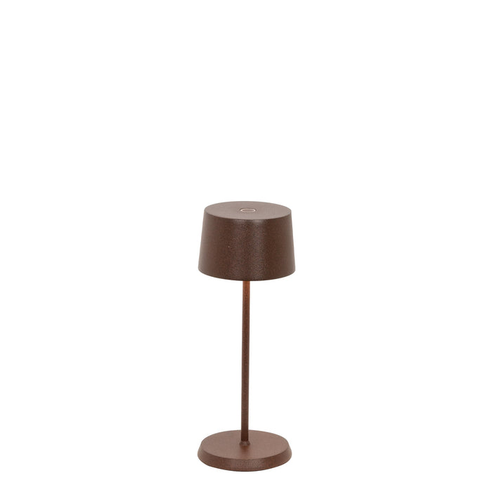 Zafferano LD1840R3 Olivia Pro Micro Table Lamp Rust finish