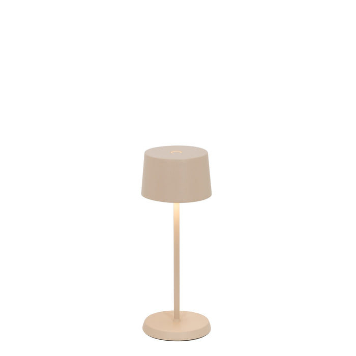 Zafferano LD1840S3 Olivia Pro Micro Table Lamp Sand finish