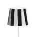 Zafferano SDZA-340-BLACK Poldina Pro Lido Ceramic Shade Black striped finish
