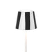 Zafferano SDZA-490-BLACK Poldina Pro Micro Lido Ceramic Shade Black striped finish
