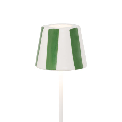 Zafferano SDZA-490-GREEN Poldina Pro Micro Lido Ceramic Shade Green striped finish
