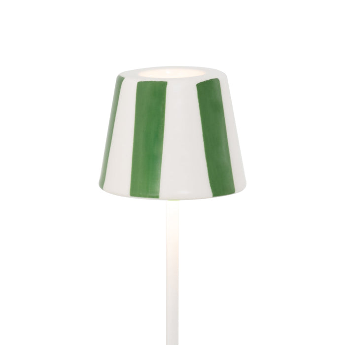 Zafferano SDZA-490-GREEN Poldina Pro Micro Lido Ceramic Shade Green striped finish