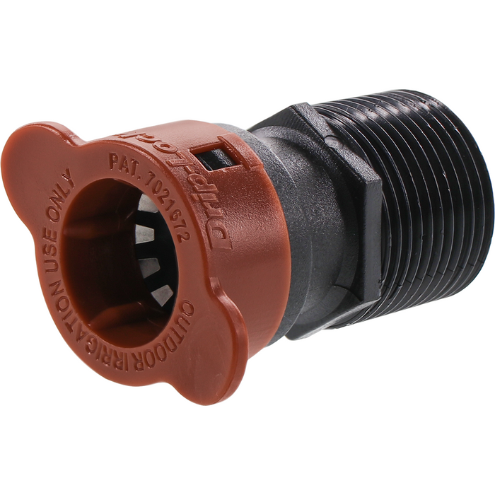 HydroRain Drip-Lock® 07493 DL-436-101 Bloqueo de goteo de 1/2 pulgada a rosca de tubo macho de 3/4 pulgada