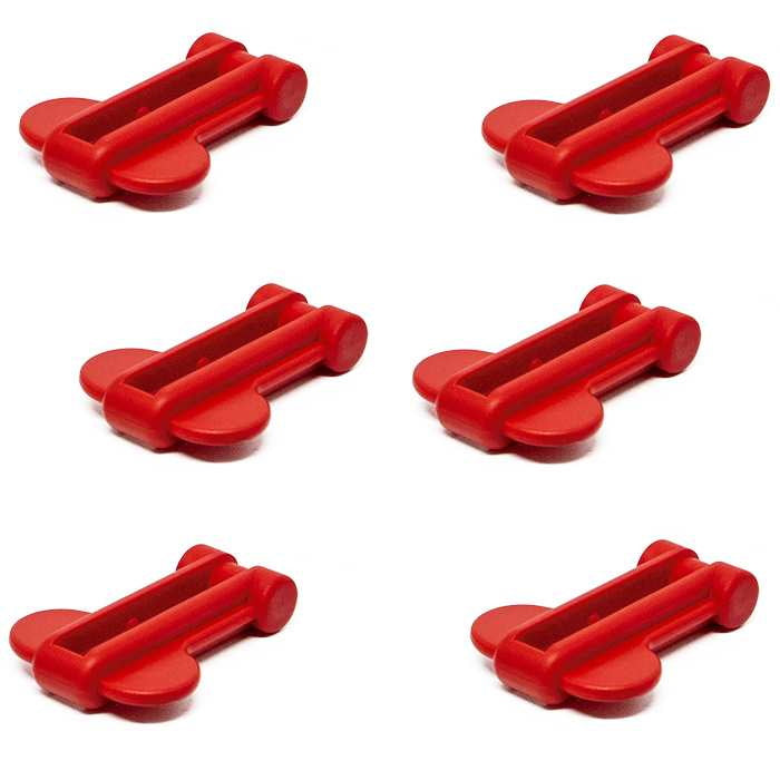 The Source - 133333 - T2C-075/100/150  Replacement Safety Red Latch ( Pack of 6 )
