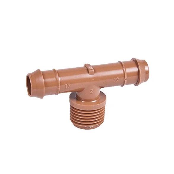 DIG Irrigation 15-044 3/4 17 mm Barbed Fittings Insert Male Adapter Tee