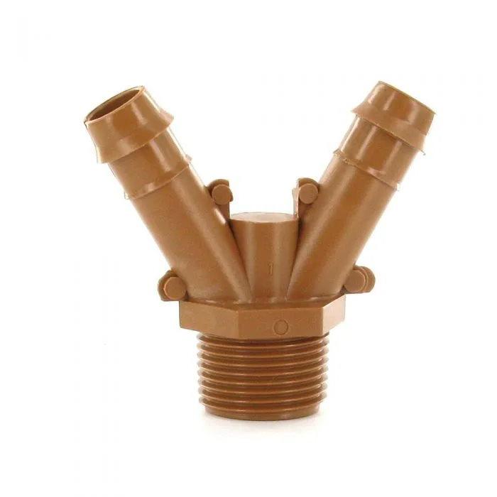 DIG Irrigation - 15-063 - 3/4" 17mm Male Adapter x Barb 'Y'