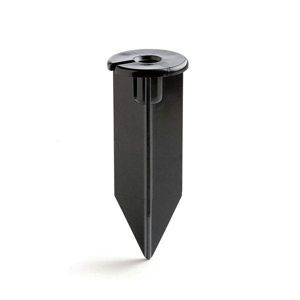 Kichler 15575BK Estaca de soporte polimérico enterrada de 12 V, 8 pulgadas, color negro