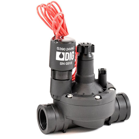 DIG Irrigation - 170SV-100 - 1" Globe Valve with 24 VAC Solenoid and Flow Control