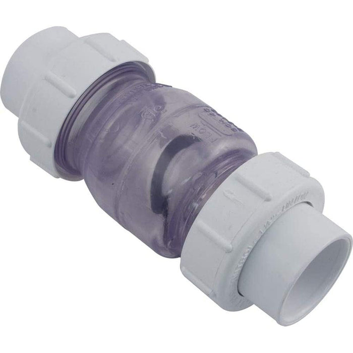 NDS - 1720C15 - Flo Control Check Valve Swing 1.5" Slip True Union Clear