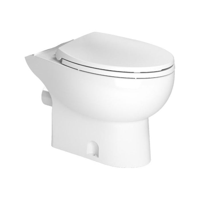 Saniflo - SF-087 - Toilet Bowl Elongated White Rear spigot ADA Compliant  w/ soft close seat Bowl Only P/N 087