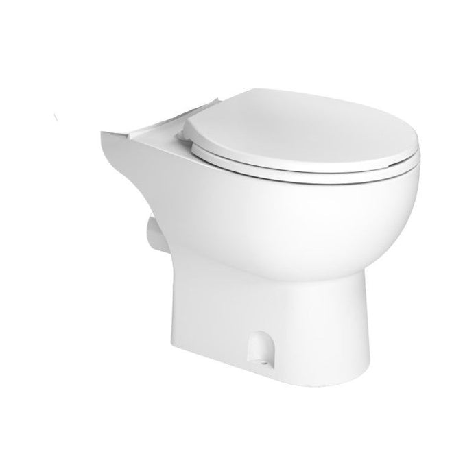 Saniflo - SF-083 - Toilet Bowl Round White spigot  Includes soft close seat Bowl Only P/N 083