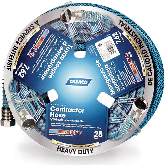 Camco 22863 25' Heavy-Duty Contractor's Water Hose - Lead Free