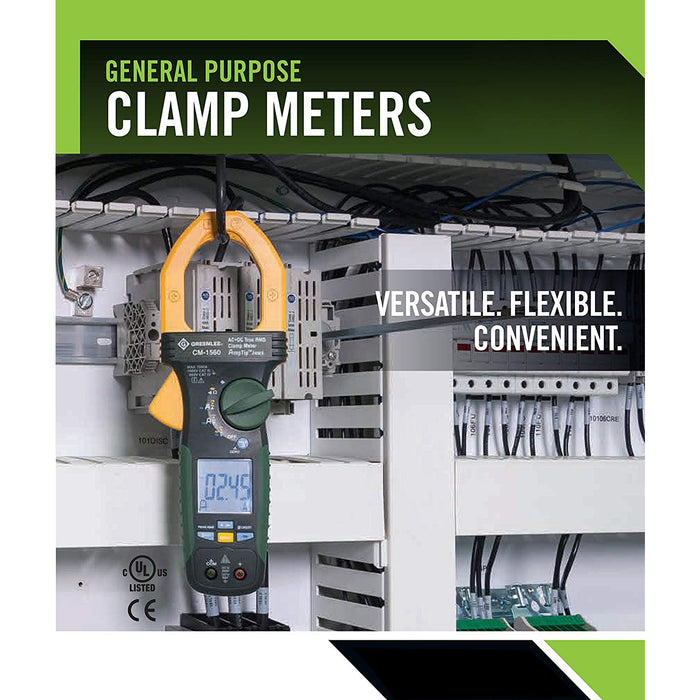 Greenlee CM-660 General Purpose Clamp Meter, AC, 600-Amp