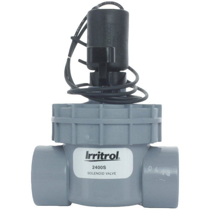 Irritrol 2400S - Válvula de aspersor eléctrica tipo globo de 1" - Conexión deslizante