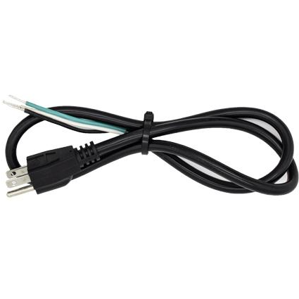King Innovation 25261 - 6' Power Cord/Pigtail 16/3, Straight Plug, 1pc. Sleeve