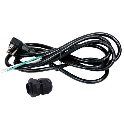 King Innovation - 25280 - 8' Power Cord/Pigtail 16/3, 90°, 1pc. Sleeve