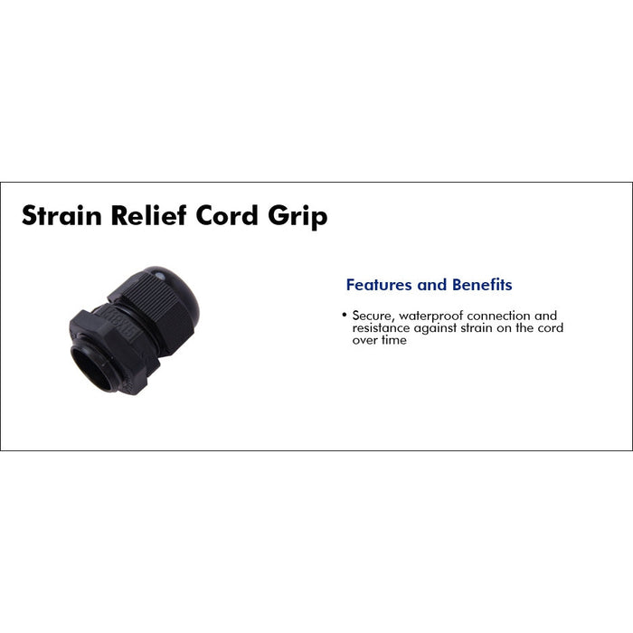 King Innovation - 25299 - Strain Relief Cord Grip, 10pc. Bag