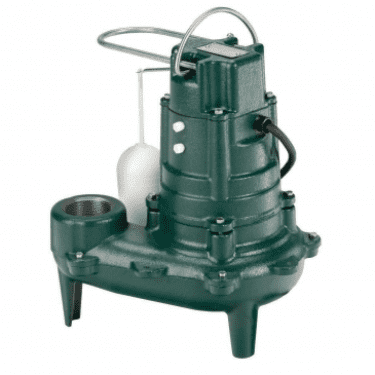 Bomba automática para aguas residuales de hierro fundido Zoeller modelo M267 Waste-Mate - 115 V, 1/2 HP