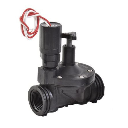 DIG Irrigation - 305DC-100 - 1" globe Valve with DC Solenoid (6-12 volt) and Flow Control