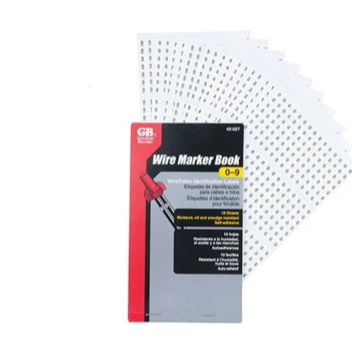 King Innovation - 42-027 - Wire Marker Booklet, 0-9, Pack of 1