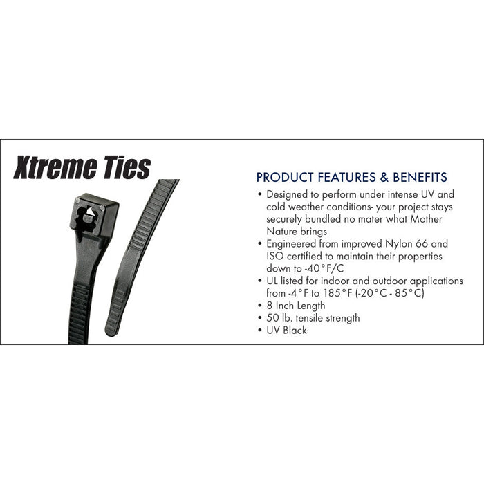 King Innovation 45-311UVBFZ 11” Black Xtreme, 50 lbs., 20 por bolsa 