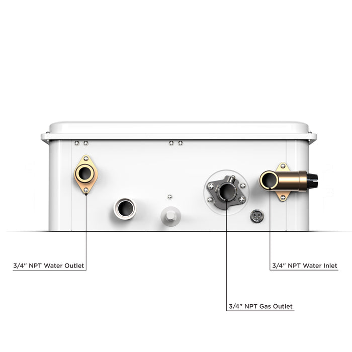 Eccotemp - 45HI-LPS - 45HI Indoor 6.8 GPM Liquid Propane Tankless Water Heater Service Kit Bundle