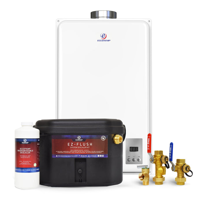 Eccotemp 45HI-LPS 45HI Indoor 6.8 GPM Liquid Propane Tankless Water Heater Service Kit Bundle