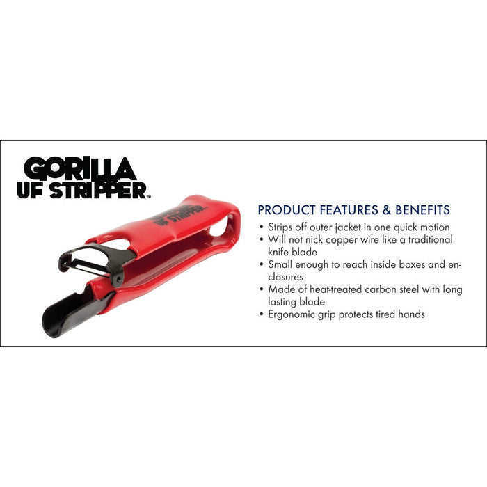 King Innovation - 46200 - Gorilla UF Cable Stripper, 1pc. Card