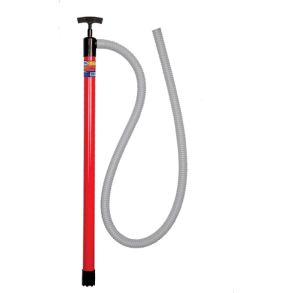 King Innovation - 48072 - King 36" x 72" Hand Pump Siphon, 72 inch, Red