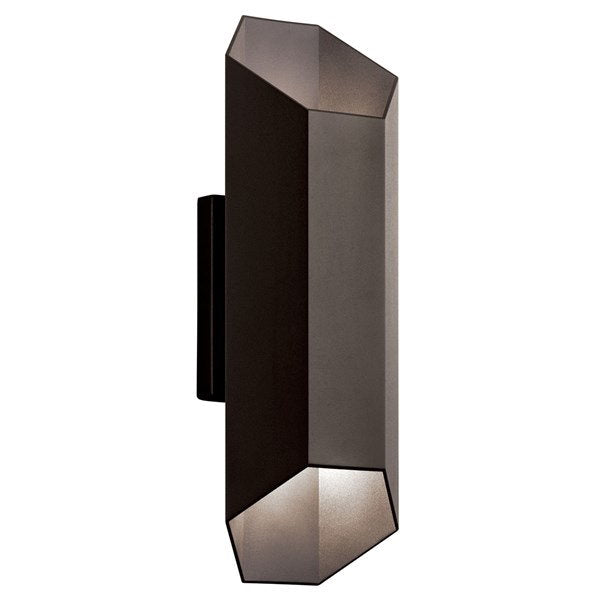 Kichler - 49608AZTLED - Estella 16.5" LED Wall Light Textured Architectural Bronze