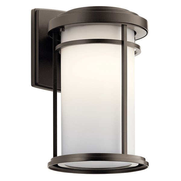 Kichler - 49687OZL18 - Toman™ 13.5" 1 light Wall Light with LED Bulb Olde Bronze®