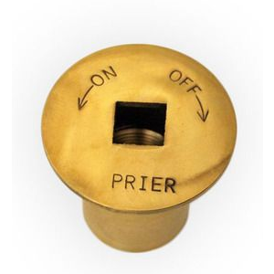 Prier - 510-0001 - Escutcheon - Polished Brass for C-64