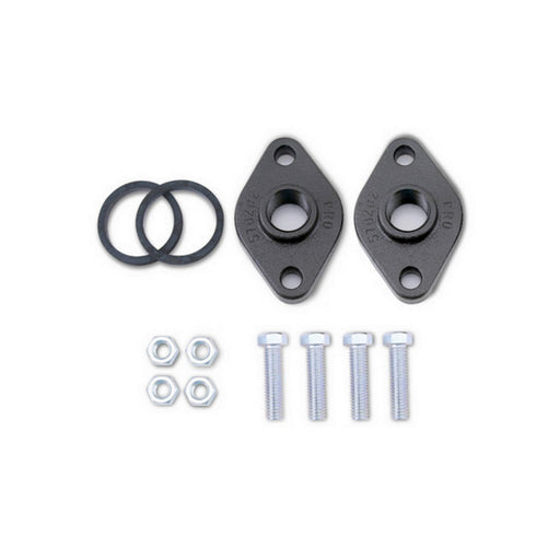 519601 kit with gaskets, nuts and screws on white background